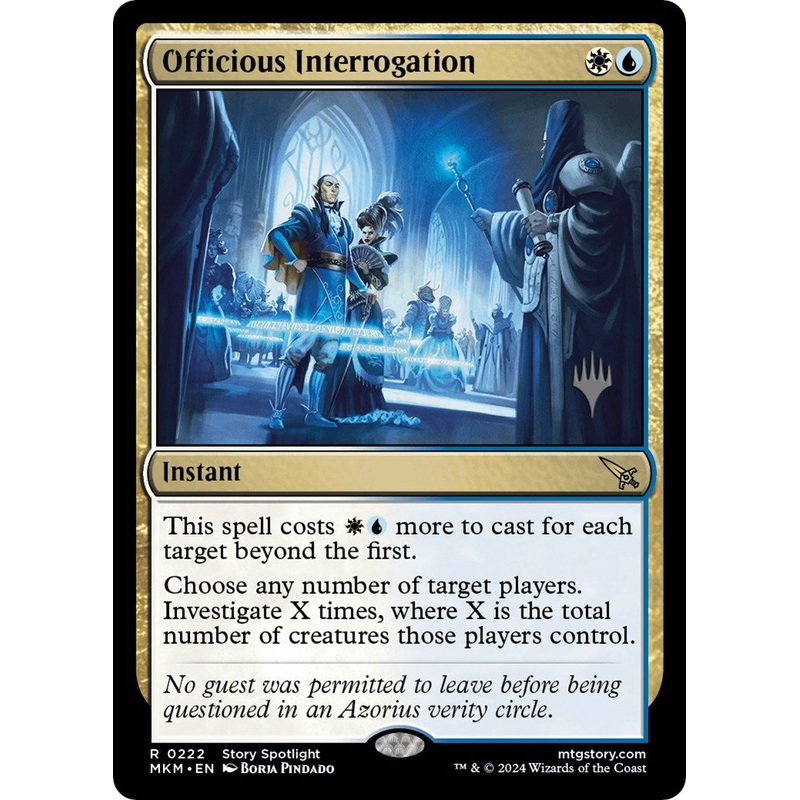 Officious Interrogation (Promo Pack) [Murders at Karlov Manor Promos]