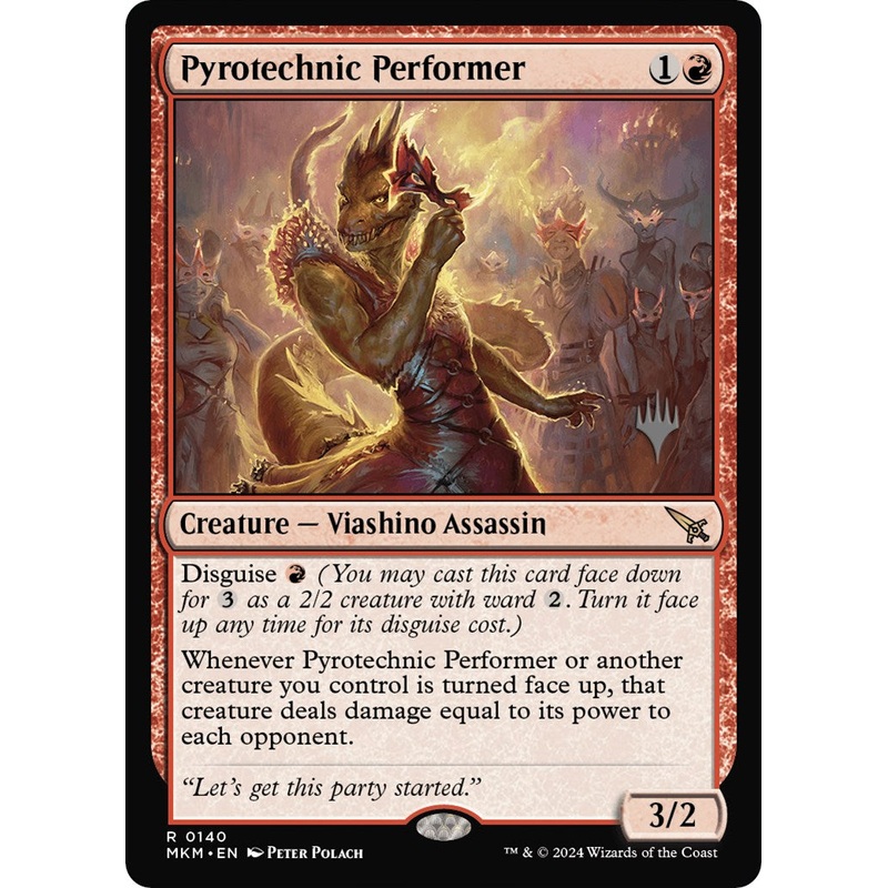 Pyrotechnic Performer (Promo Pack) [Murders at Karlov Manor Promos]