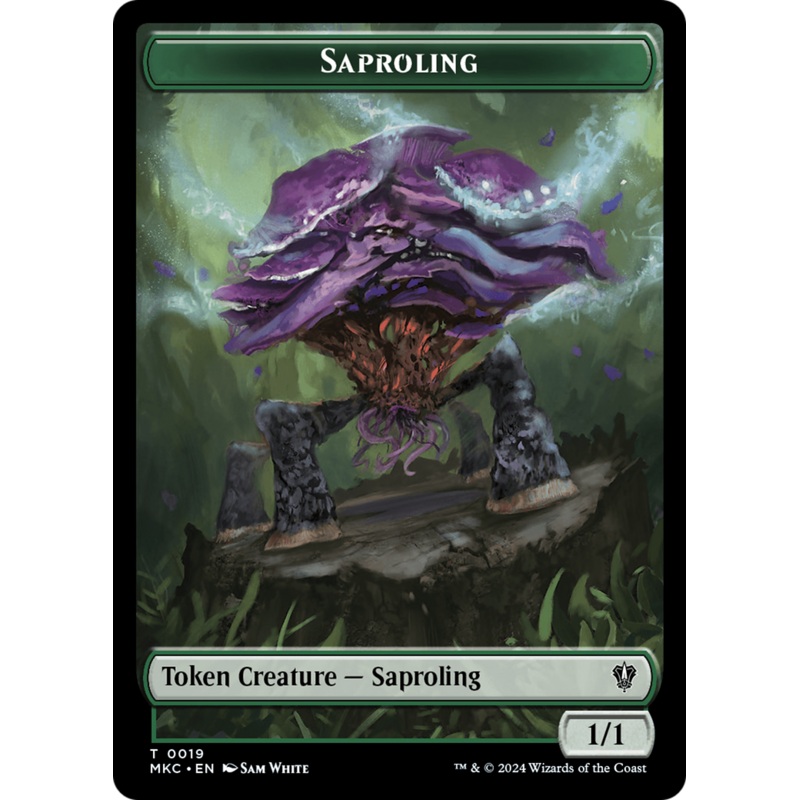 Saproling // Morph Double-Sided Token [Murders at Karlov Manor Commander Tokens]