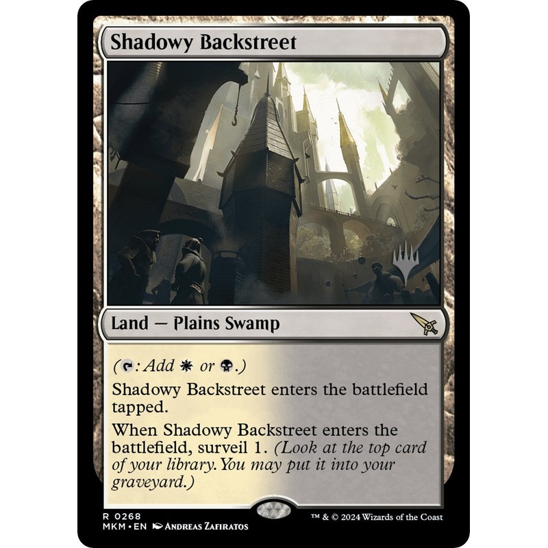 Shadowy Backstreet (Promo Pack) [Murders at Karlov Manor Promos]