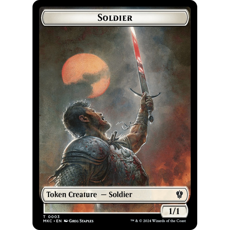 Soldier // Ogre Double-Sided Token [Murders at Karlov Manor Commander Tokens]