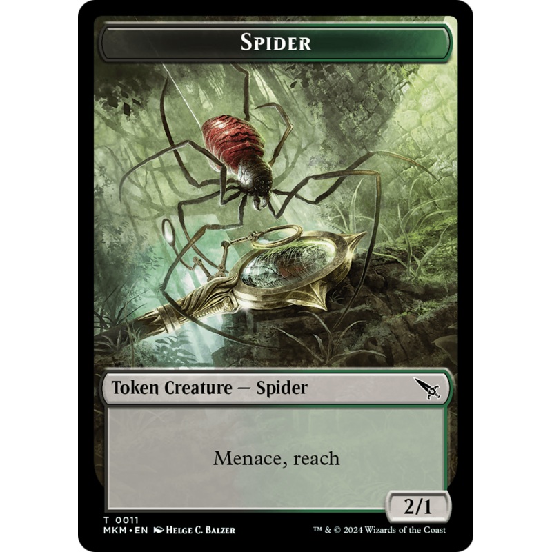 Spider Token [Murders at Karlov Manor Tokens]