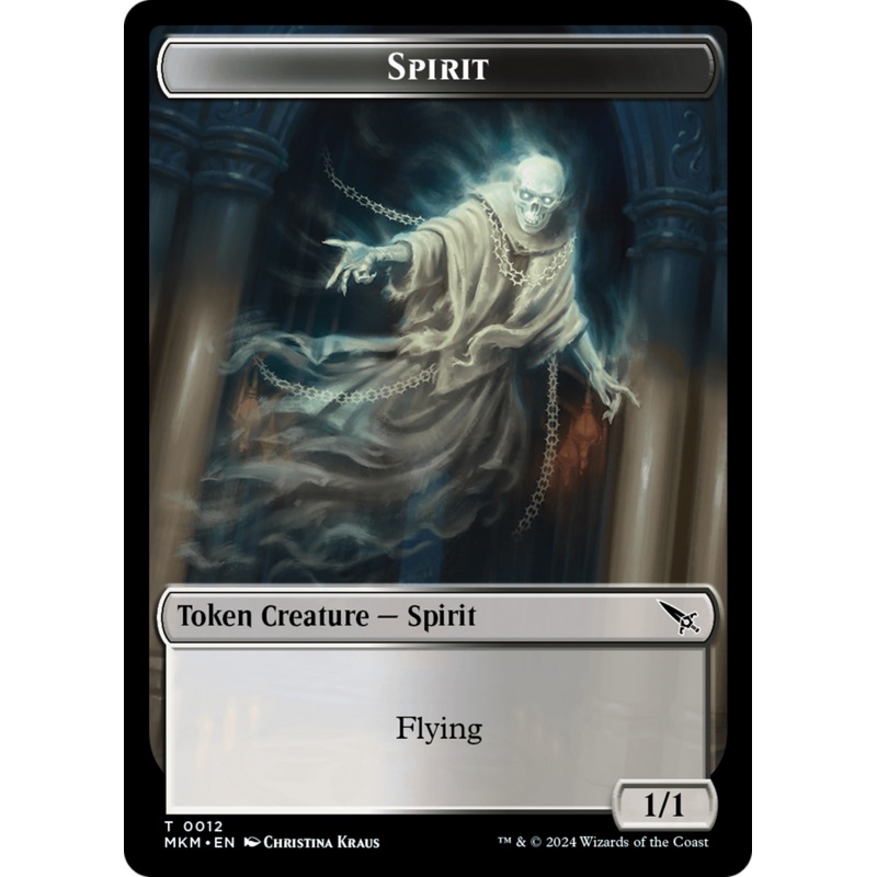 Spirit Token [Murders at Karlov Manor Tokens]
