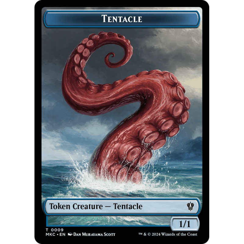 Tentacle // Koma's Coil Double-Sided Token [Murders at Karlov Manor Commander Tokens]