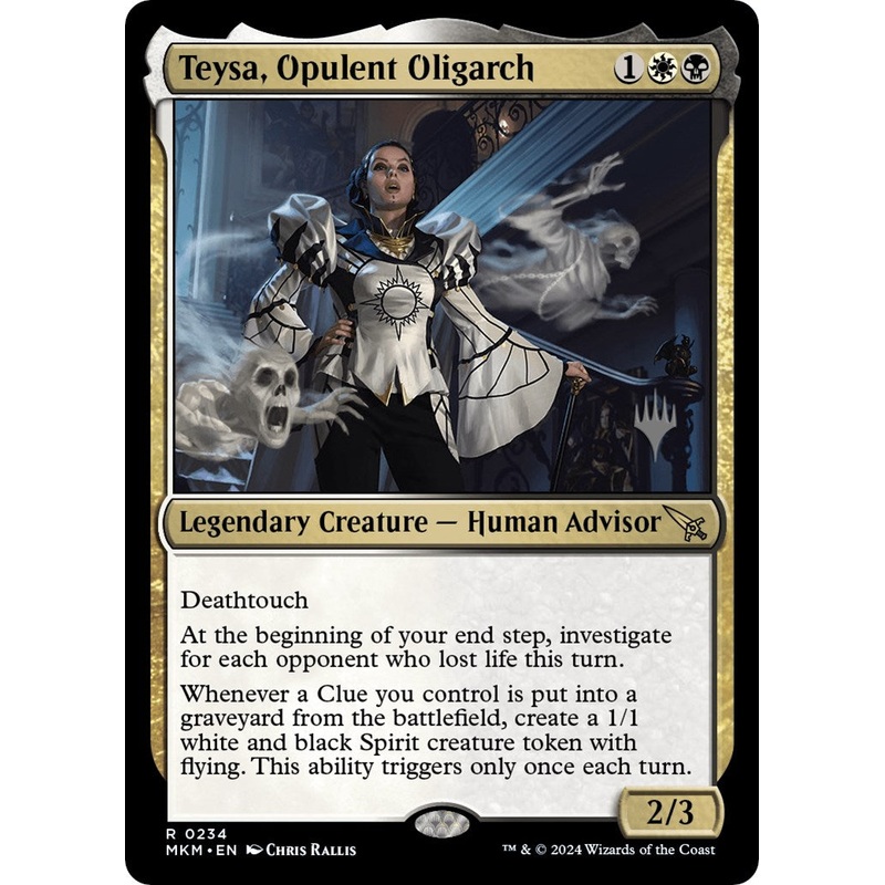 Teysa, Opulent Oligarch (Promo Pack) [Murders at Karlov Manor Promos]