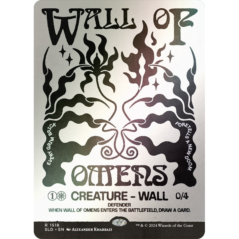 Wall of Omens (Rainbow Foil) [Secret Lair Drop Series]