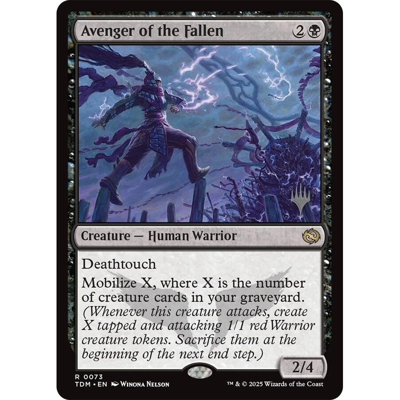 Avenger of the Fallen [Tarkir: Dragonstorm Promos]