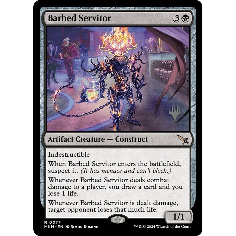 Barbed Servitor (Promo Pack) [Murders at Karlov Manor Promos]