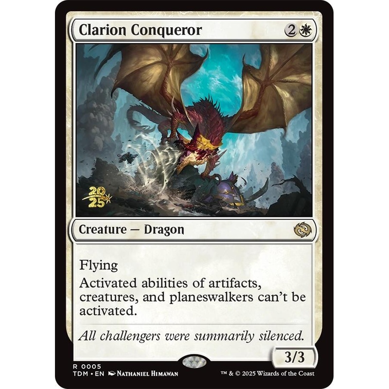 Clarion Conqueror [Tarkir: Dragonstorm Prerelease Promos]