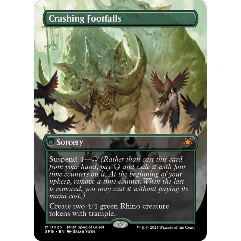 Crashing Footfalls (Borderless) [Murders at Karlov Manor Special Guests]