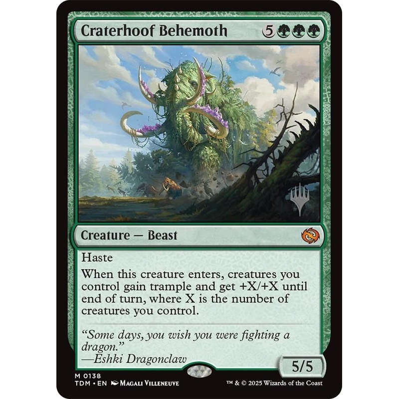 Craterhoof Behemoth [Tarkir: Dragonstorm Promos]