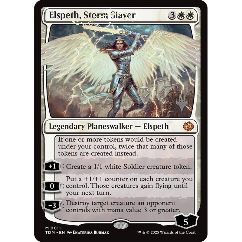 Elspeth, Storm Slayer [Tarkir: Dragonstorm Promos]