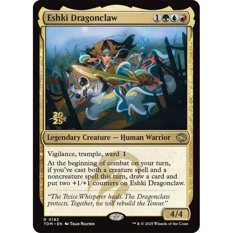 Eshki Dragonclaw [Tarkir: Dragonstorm Prerelease Promos]