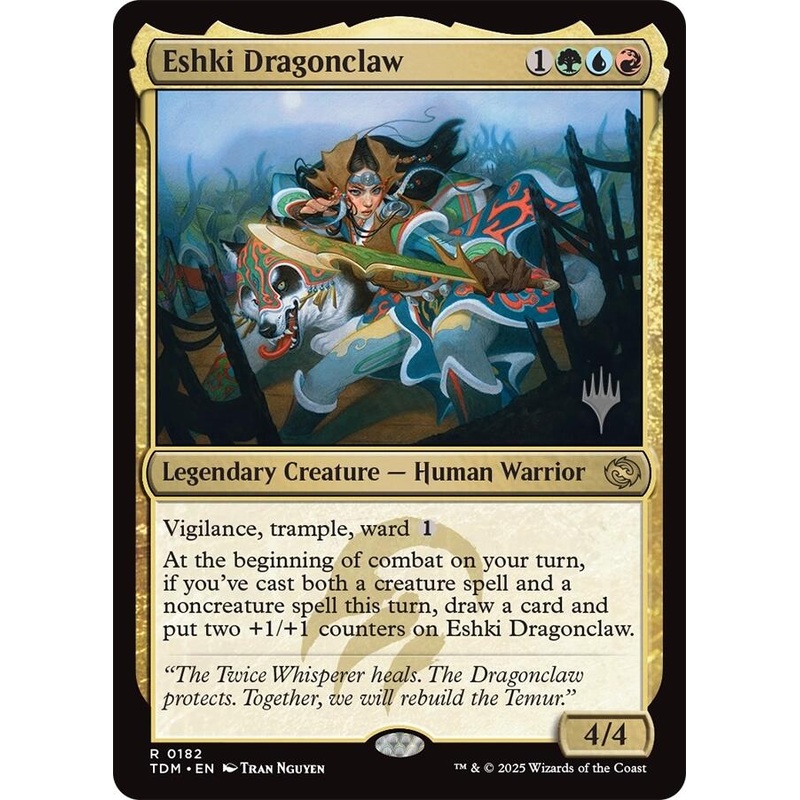 Eshki Dragonclaw [Tarkir: Dragonstorm Promos]
