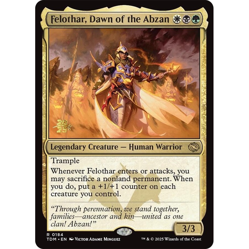Felothar, Dawn of the Abzan [Tarkir: Dragonstorm Prerelease Promos]