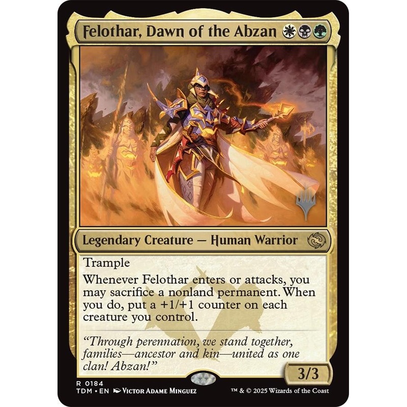 Felothar, Dawn of the Abzan [Tarkir: Dragonstorm Promos]