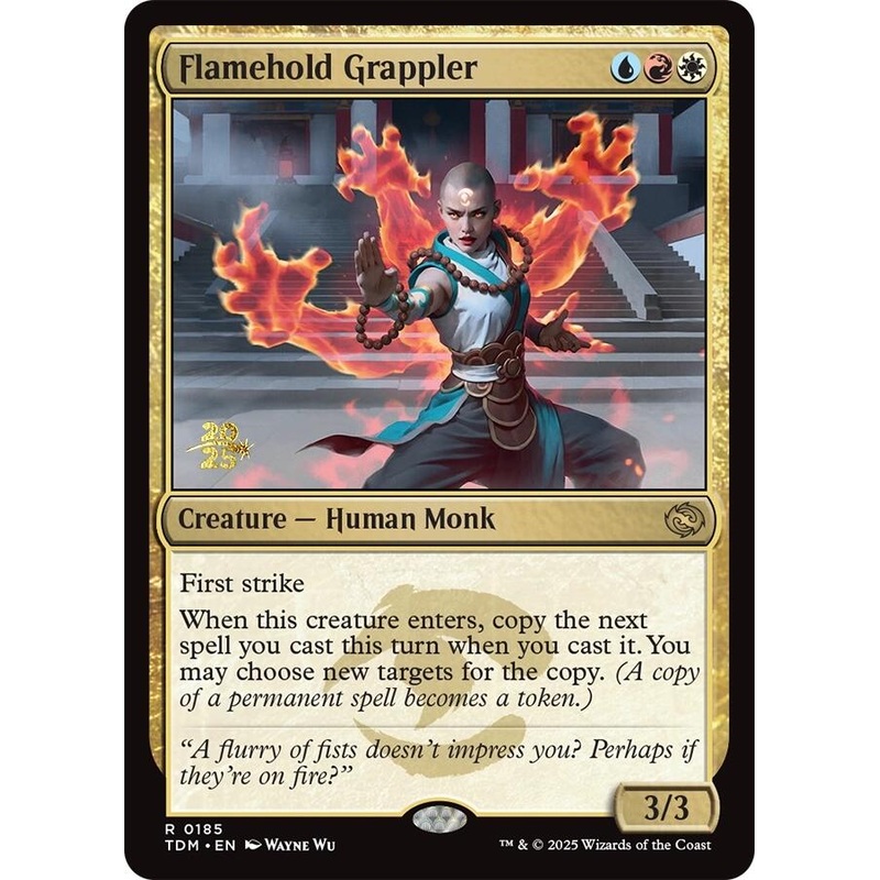 Flamehold Grappler [Tarkir: Dragonstorm Prerelease Promos]
