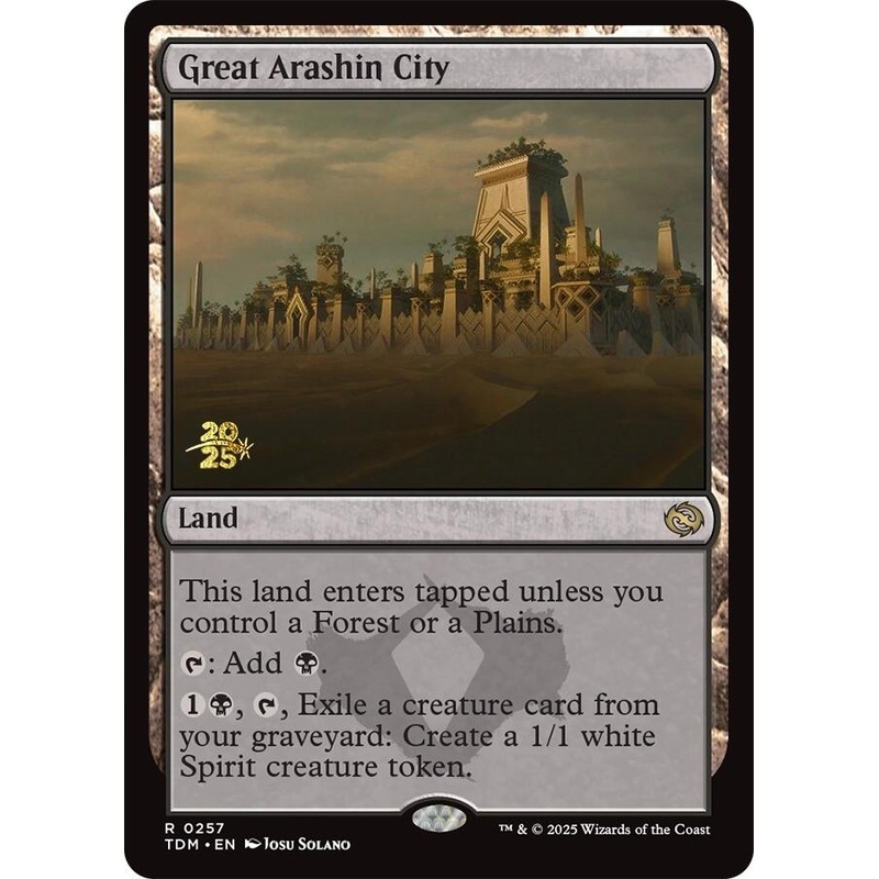Great Arashin City [Tarkir: Dragonstorm Prerelease Promos]