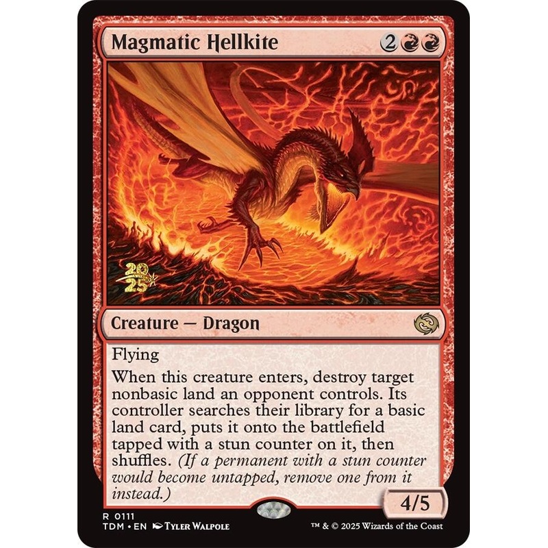 Magmatic Hellkite [Tarkir: Dragonstorm Prerelease Promos]
