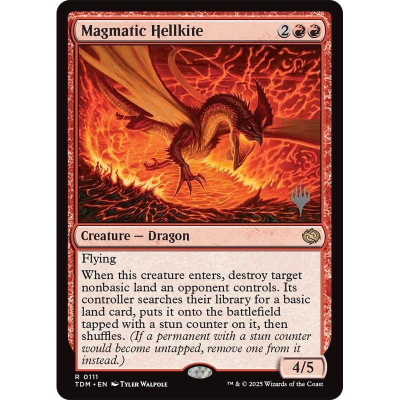 Magmatic Hellkite [Tarkir: Dragonstorm Promos]