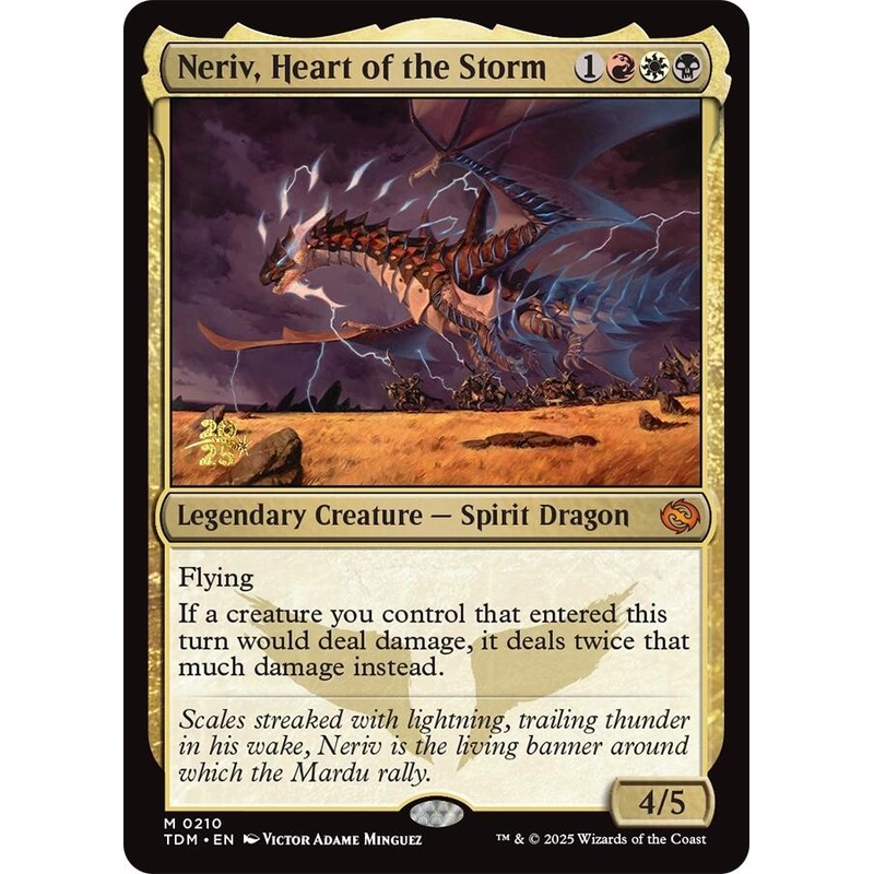 Neriv, Heart of the Storm [Tarkir: Dragonstorm Prerelease Promos]