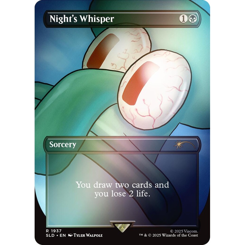 Night's Whisper (Rainbow Foil) [Secret Lair Drop Series]