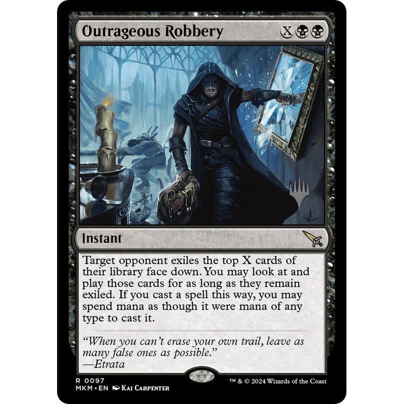 Outrageous Robbery (Promo Pack) [Murders at Karlov Manor Promos]
