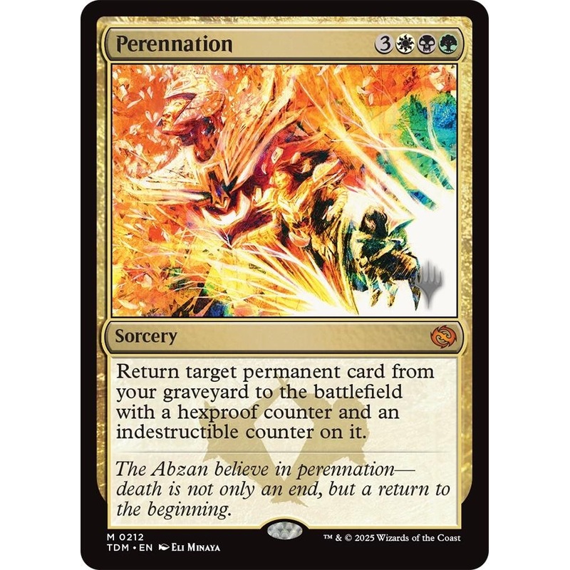 Perennation [Tarkir: Dragonstorm Promos]
