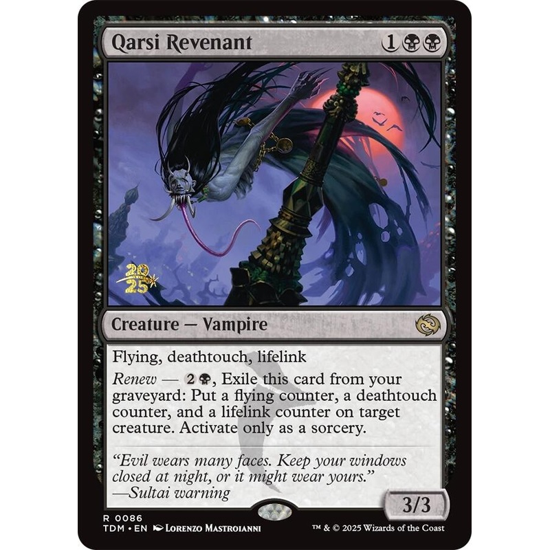 Qarsi Revenant [Tarkir: Dragonstorm Prerelease Promos]