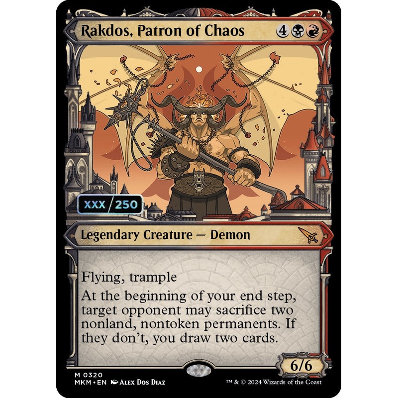 Rakdos, Patron of Chaos (Serialized) [Murders at Karlov Manor]