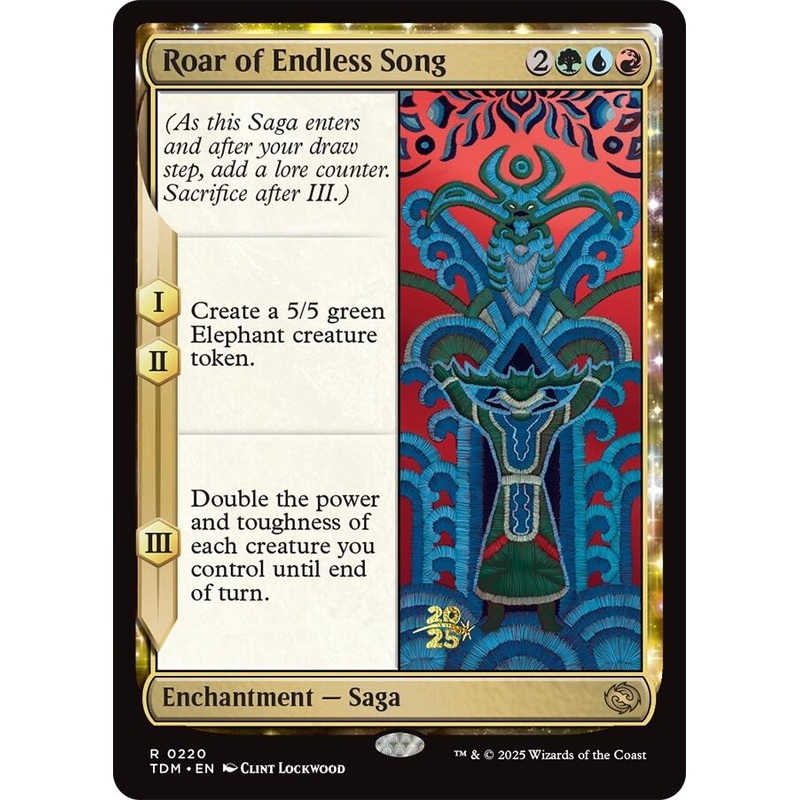 Roar of Endless Song [Tarkir: Dragonstorm Prerelease Promos]