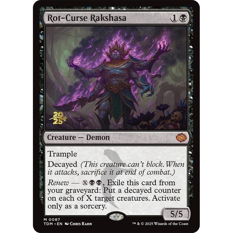 Rot-Curse Rakshasa [Tarkir: Dragonstorm Prerelease Promos]