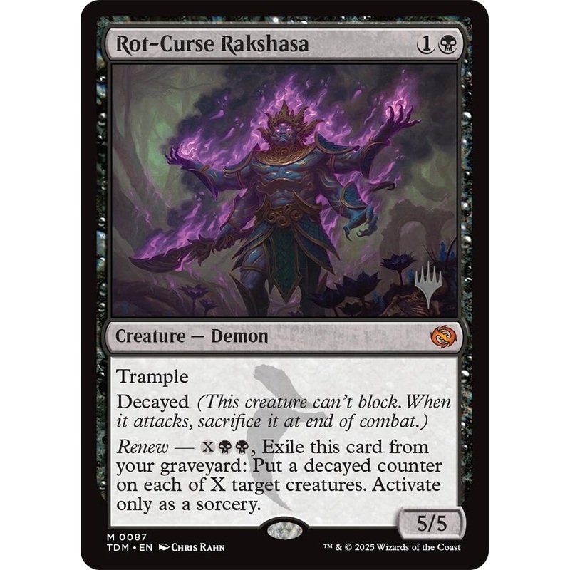 Rot-Curse Rakshasa [Tarkir: Dragonstorm Promos]