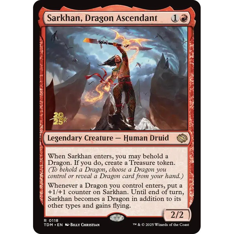 Sarkhan, Dragon Ascendant [Tarkir: Dragonstorm Prerelease Promos]