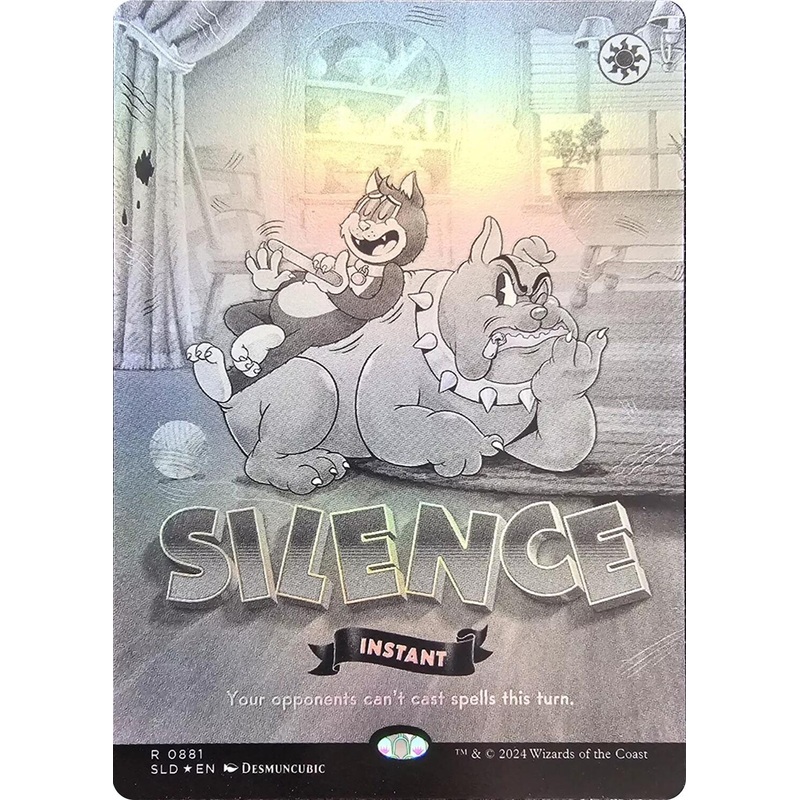 Silence (0881) (Black & White Foil) [Secret Lair Drop Series]