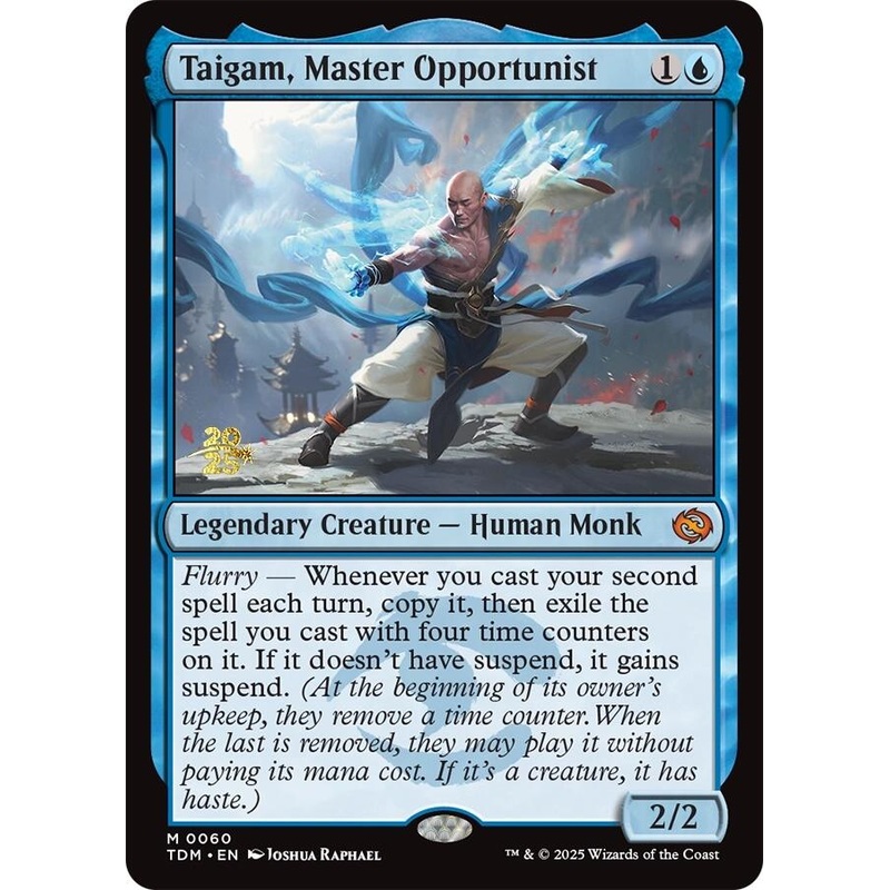 Taigam, Master Opportunist [Tarkir: Dragonstorm Prerelease Promos]