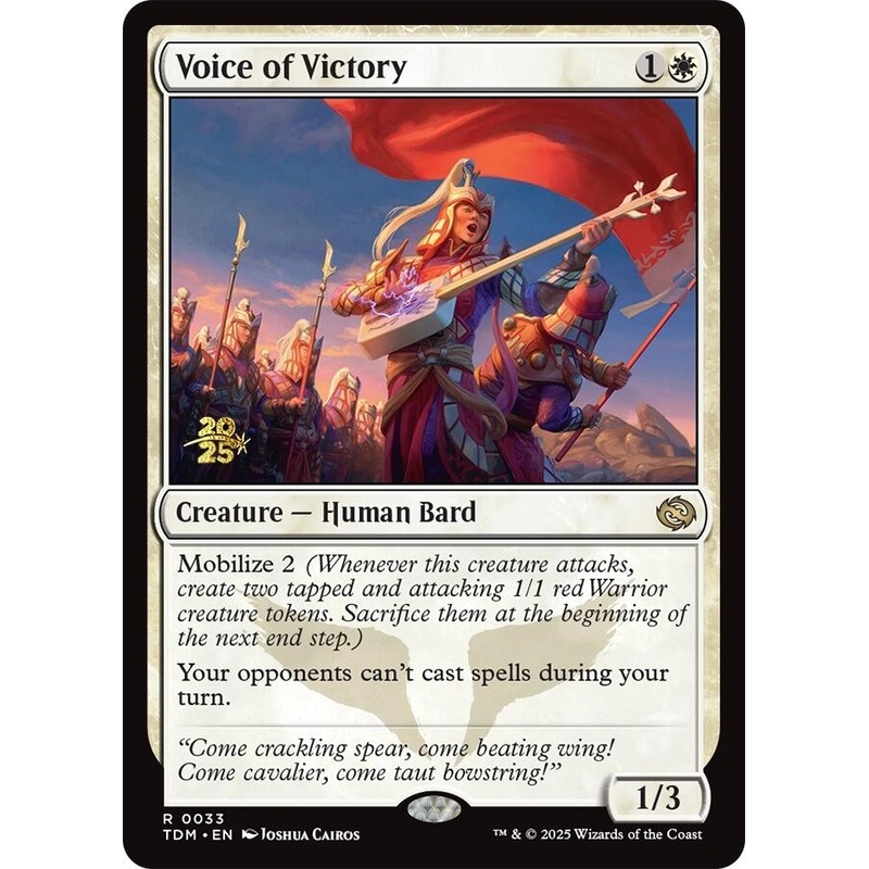 Voice of Victory [Tarkir: Dragonstorm Prerelease Promos]