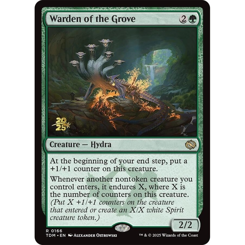 Warden of the Grove [Tarkir: Dragonstorm Prerelease Promos]