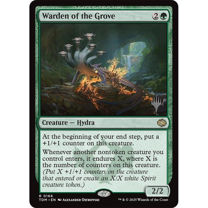 Warden of the Grove [Tarkir: Dragonstorm Promos]