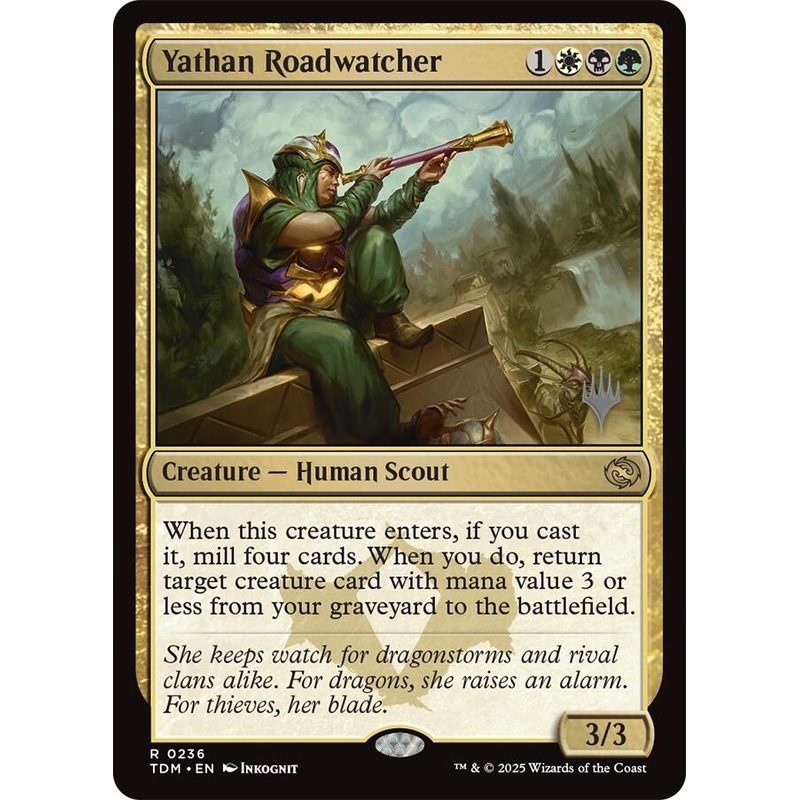 Yathan Roadwatcher [Tarkir: Dragonstorm Promos]