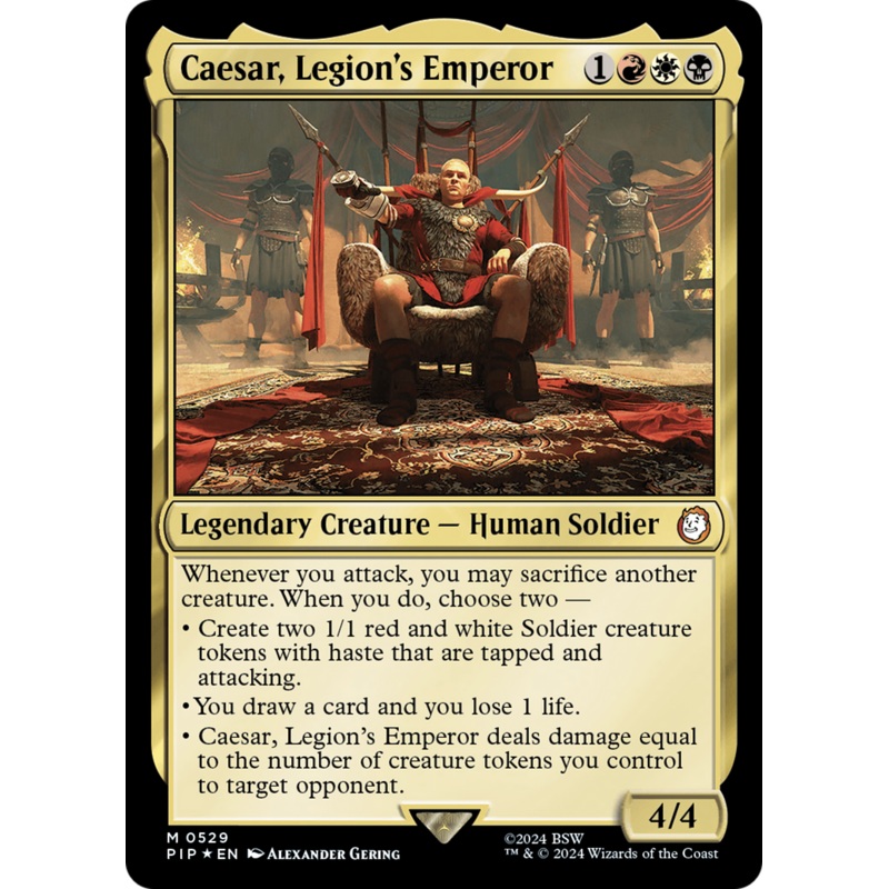 Caesar, Legion's Emperor (Surge Foil) [Fallout]