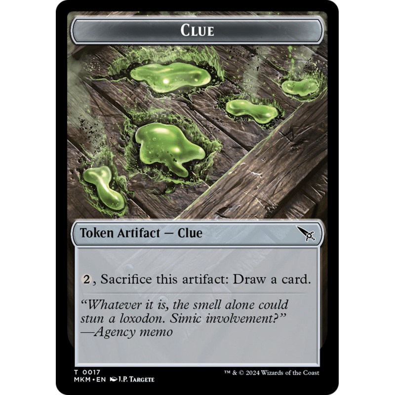 Clue (0017) // A 0044 Double-Sided Token [Murders at Karlov Manor Tokens]