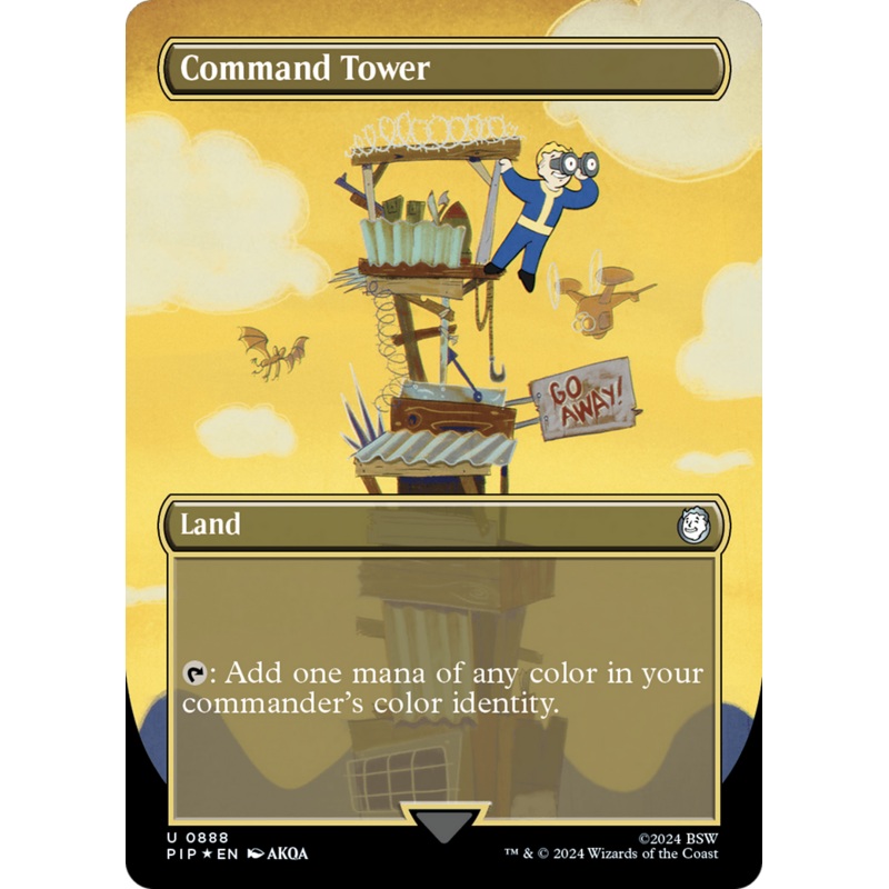Command Tower (Borderless) (Surge Foil) [Fallout]