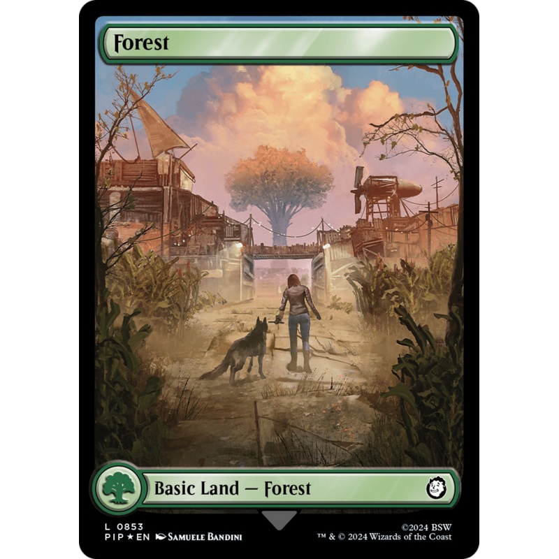 Forest (0853) (Surge Foil) [Fallout]