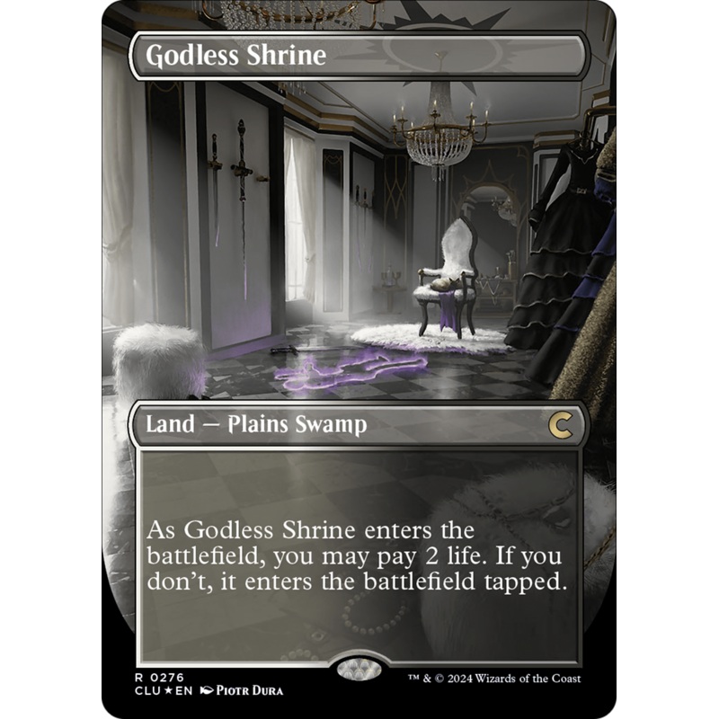 Godless Shrine (Borderless) [Ravnica: Clue Edition]