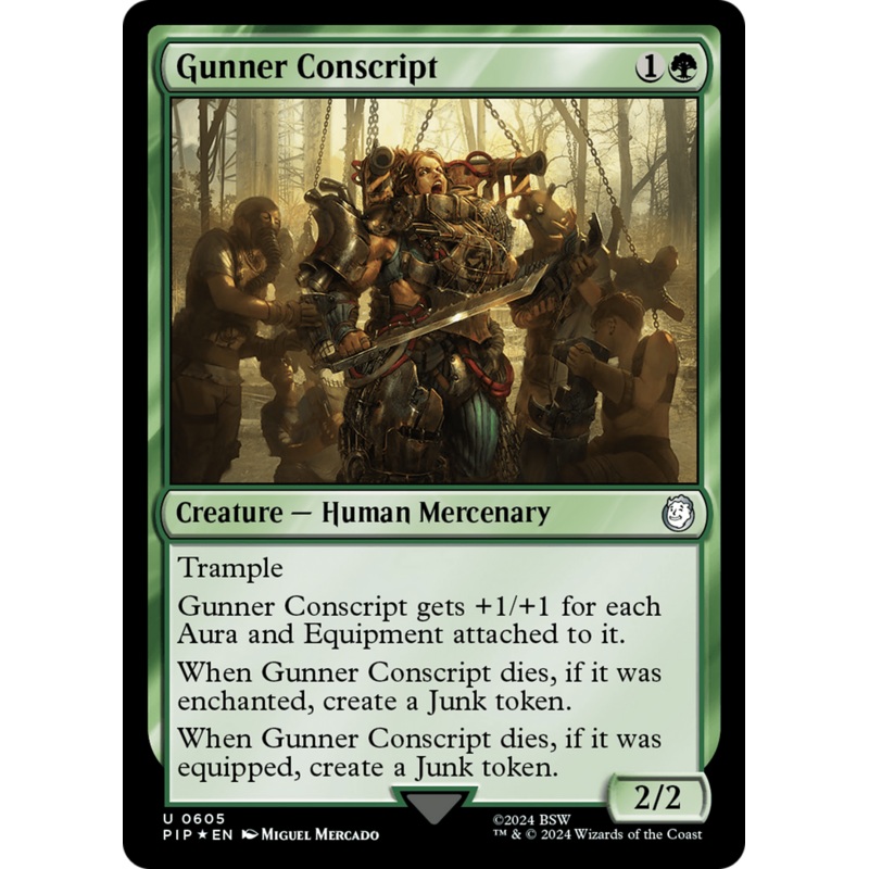 Gunner Conscript (Surge Foil) [Fallout]