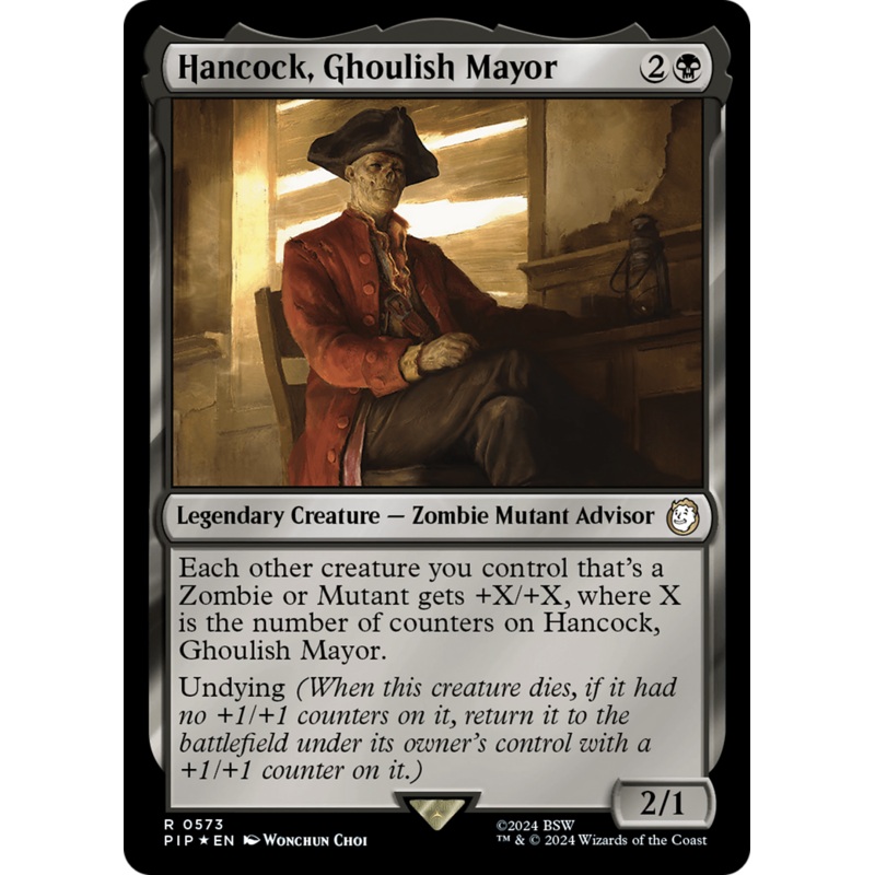 Hancock, Ghoulish Mayor (Surge Foil) [Fallout]
