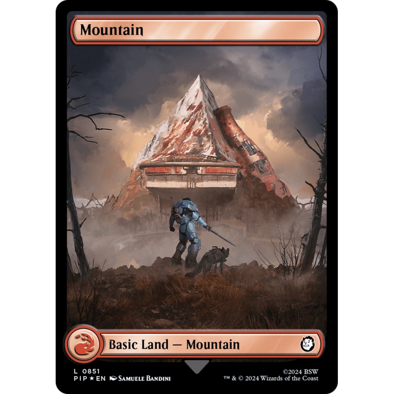 Mountain (0851) (Surge Foil) [Fallout]
