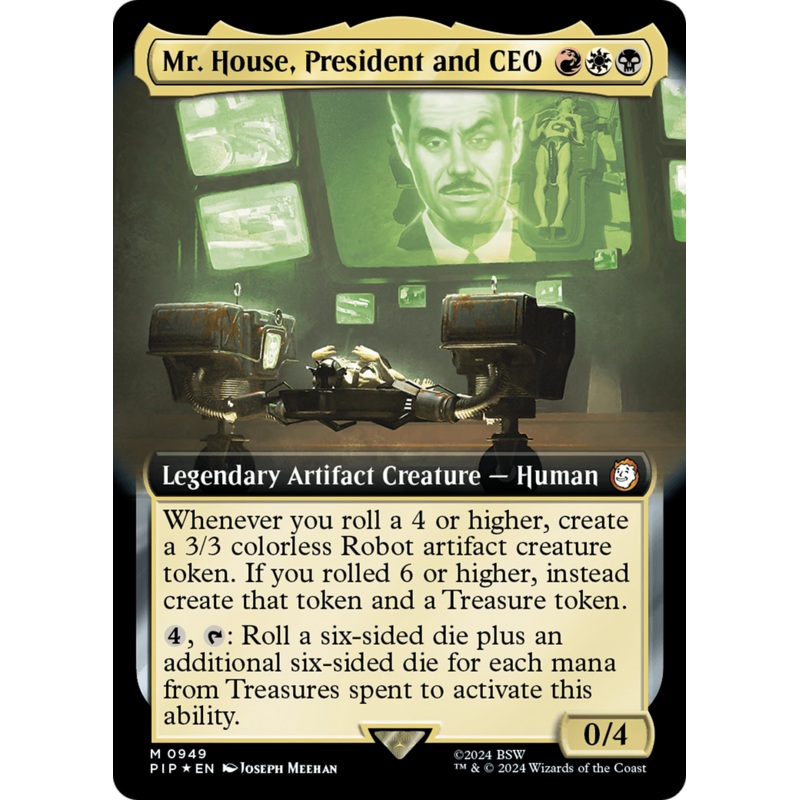 Mr. House, President and CEO (Extended Art) (Surge Foil) [Fallout]