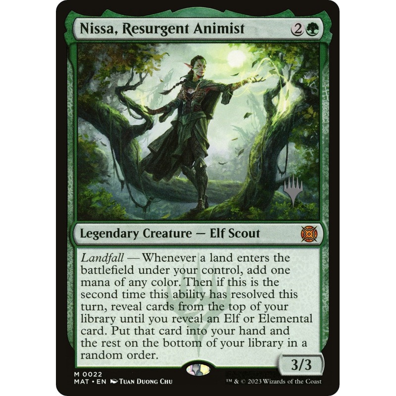 Nissa, Resurgent Animist (Promo Pack) [Murders at Karlov Manor Promos]